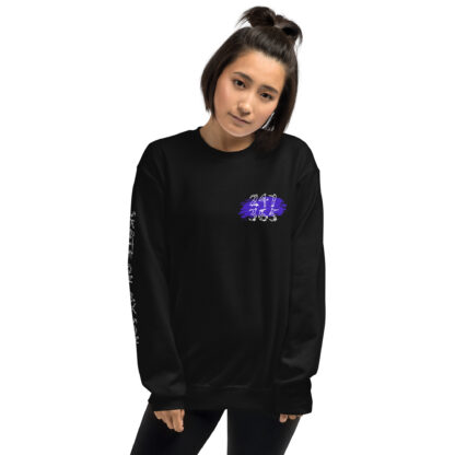 Skate On, My Son Black Crew Neck Sweatshirt (Goofy Stance) - Image 2