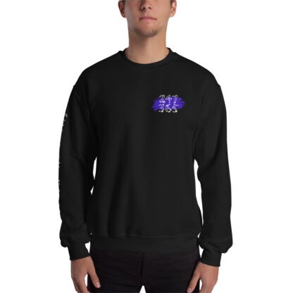 Skate On, My Son Black Crew Neck Sweatshirt (Goofy Stance) - Image 6