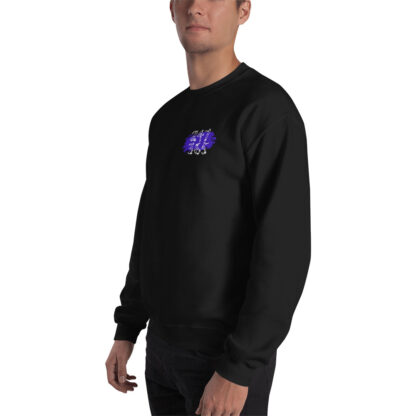 Skate On, My Son Black Crew Neck Sweatshirt (Goofy Stance) - Image 7