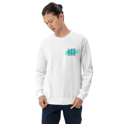 Skate On, My Son White Crew Neck Sweatshirt (Regular Stance) - Image 2