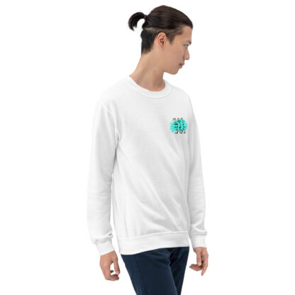 Skate On, My Son White Crew Neck Sweatshirt (Regular Stance) - Image 3