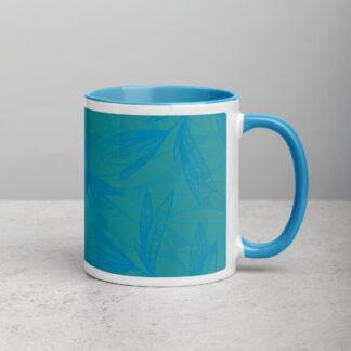 A Spot Of Tea Leaves Mug (11 oz.) – Blue