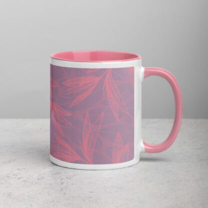 A Spot Of Tea Leaves Mug (11 oz.) - Pink