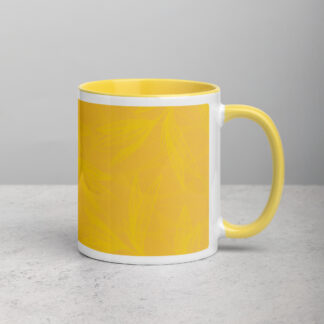 A Spot Of Tea Leaves Mug (11 oz.) – Yellow
